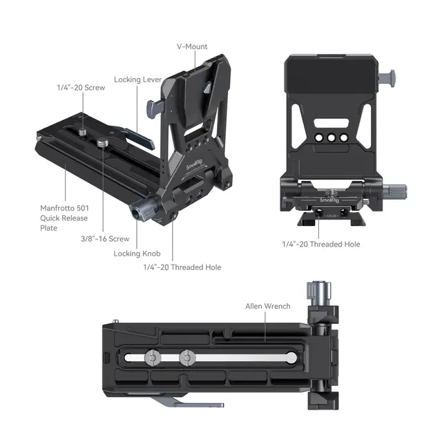 SmallRig 4323 V-Mount Battery Mount Plate Kit For Cinema Cameras 