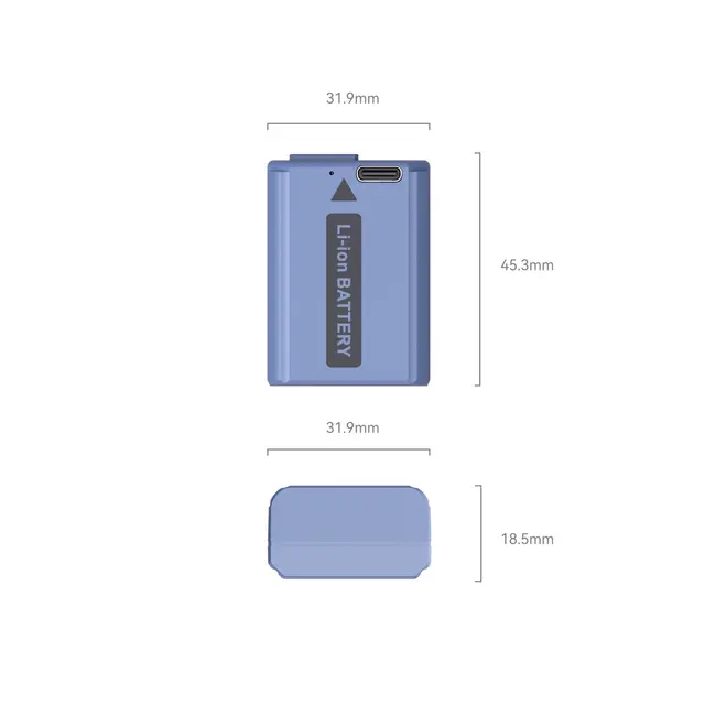SmallRig 4330 Camera Battery NP-FW50 Erstatter Sony NP-FW50 