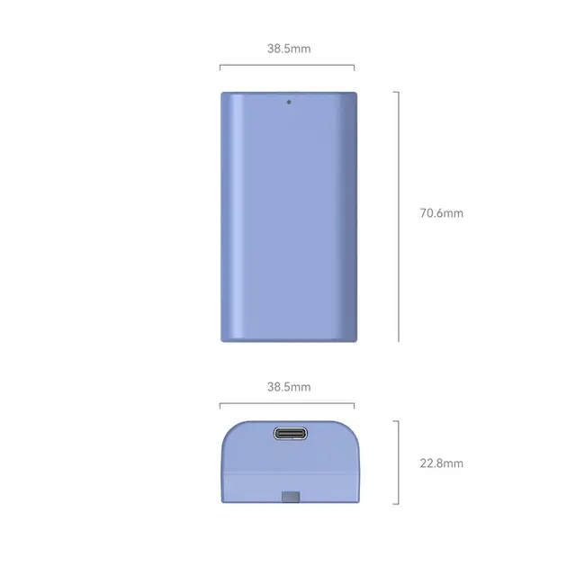SmallRig 4331 Camera Battery NP-F550 NP-F / L-serie batteri 3500mAh. USB lade 