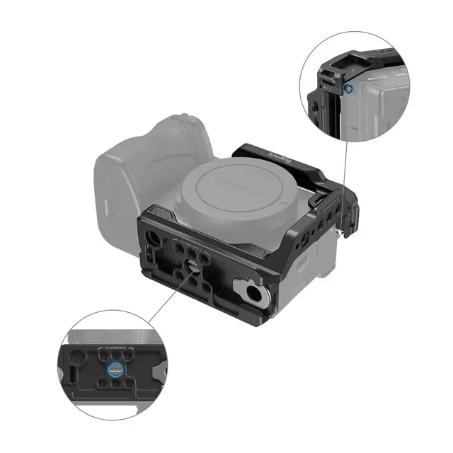 SmallRig 4337 Half Cage Sony A6*** serie Kamerabur Sony A6700/A6600/A6500/A6400 