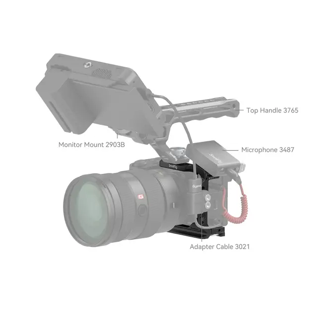 SmallRig 4337 Half Cage Sony A6*** serie Kamerabur Sony A6700/A6600/A6500/A6400 