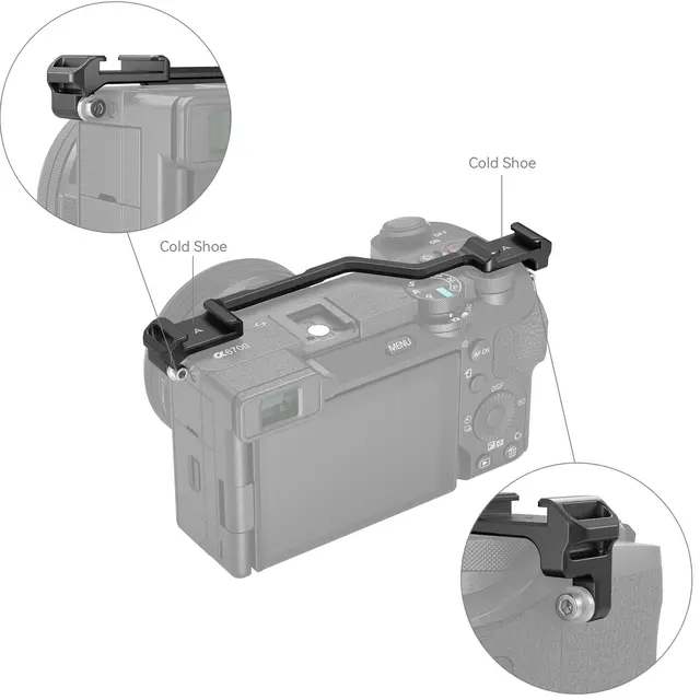 SmallRig 4339 Dual Coldshoe Mount For Sony A6700 