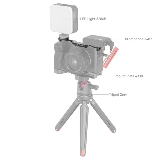 SmallRig 4339 Dual Coldshoe Mount For Sony A6700 