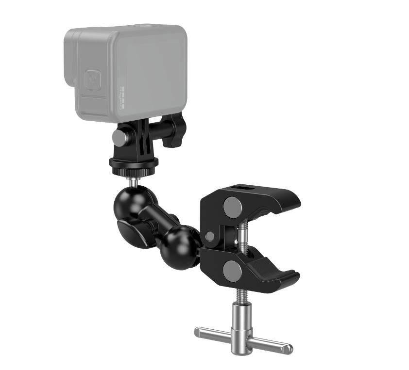 SmallRig 4373 Crab-Shaped Super Clamp Kit med Ballhead & Magic Arm + GoPro