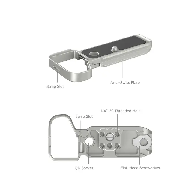 SmallRig 4439 Bottom Mount Plate For Sony A7CII / A7CR. Silver 