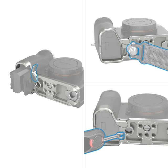 SmallRig 4439 Bottom Mount Plate For Sony A7CII / A7CR. Silver 