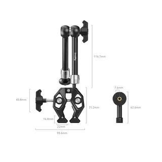 SmallRig 4454 Crab-Shaped Clamp with Arm Klemme, magic arm og GoPro feste