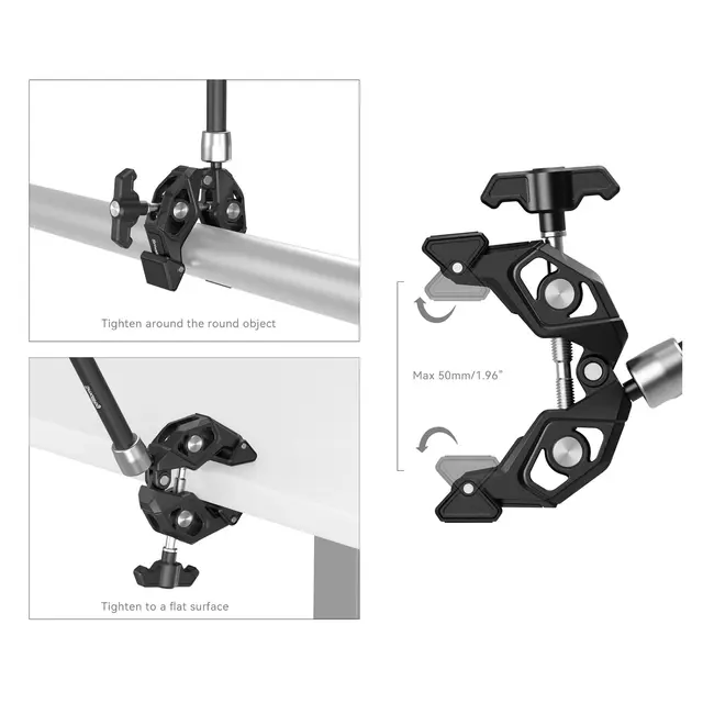 SmallRig Multi-Functional Crab-Shaped Clamp with Ballhead Magic Arm 2