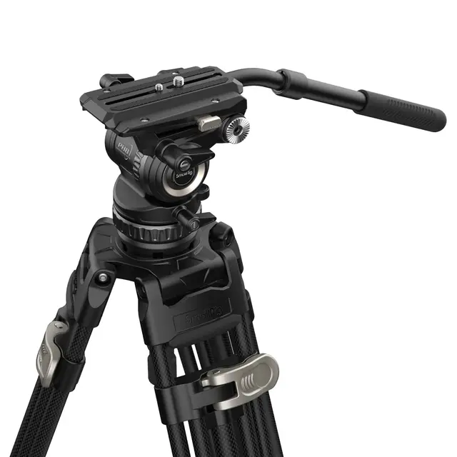 SmallRig 4465 Pro Video Carbon Tripod Med Fluid Head AD-Pro8 