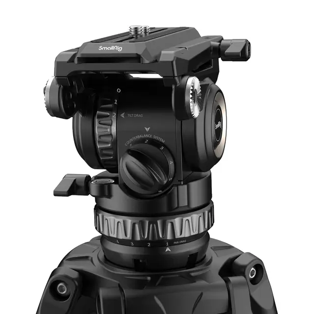 SmallRig 4465 Pro Video Carbon Tripod Med Fluid Head AD-Pro8 