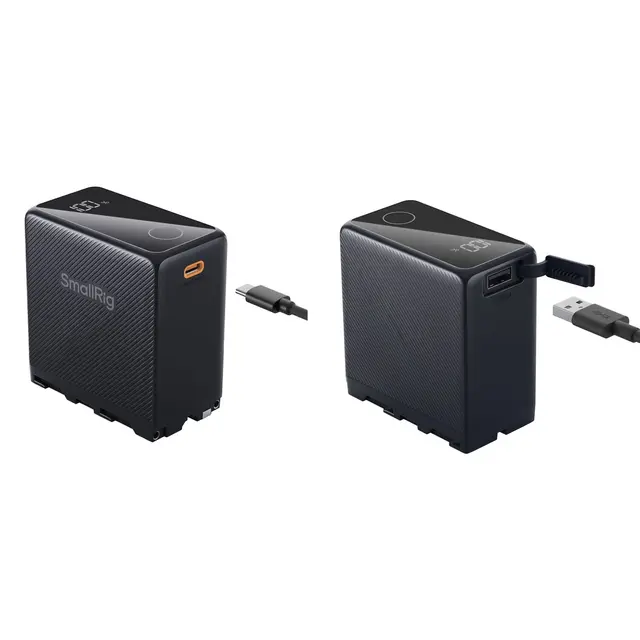 SmallRig 4469 NP-F970 Camera Battery Black. USB-C Rechargeable 