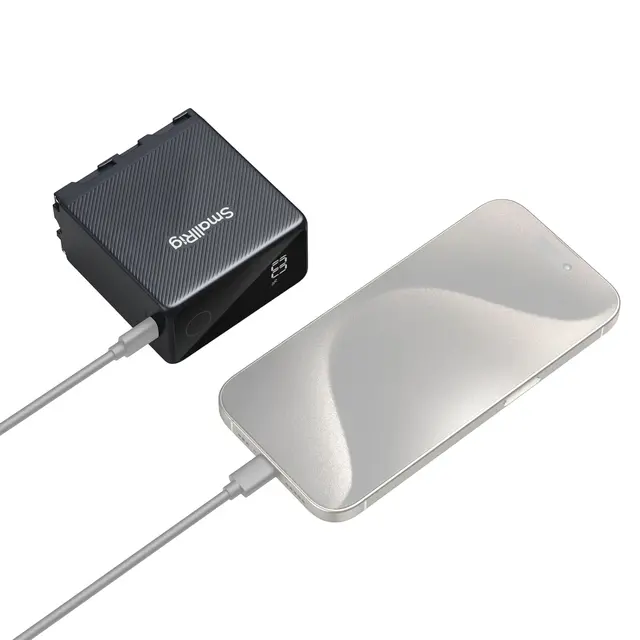 SmallRig 4469 NP-F970 Camera Battery Black. USB-C Rechargeable 