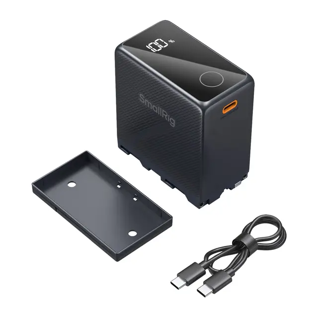 SmallRig 4469 NP-F970 Camera Battery Black. USB-C Rechargeable 