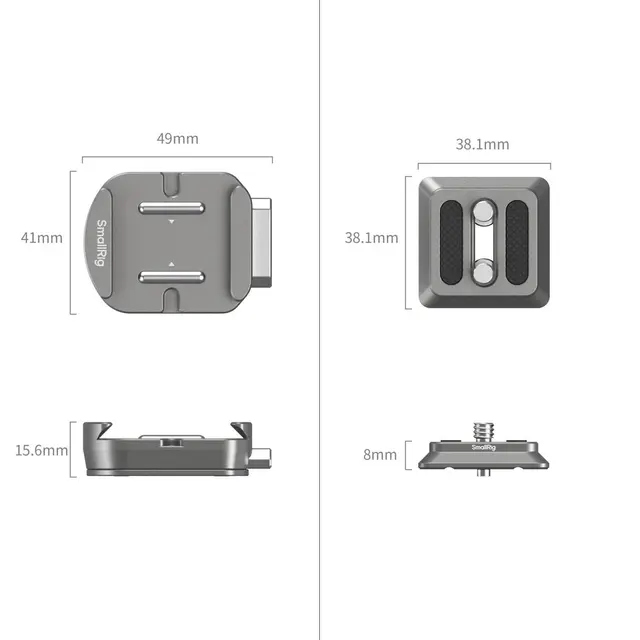 SmallRig 4486 HawkLock H38 Arca-Swiss Quick Release Mount Plate 