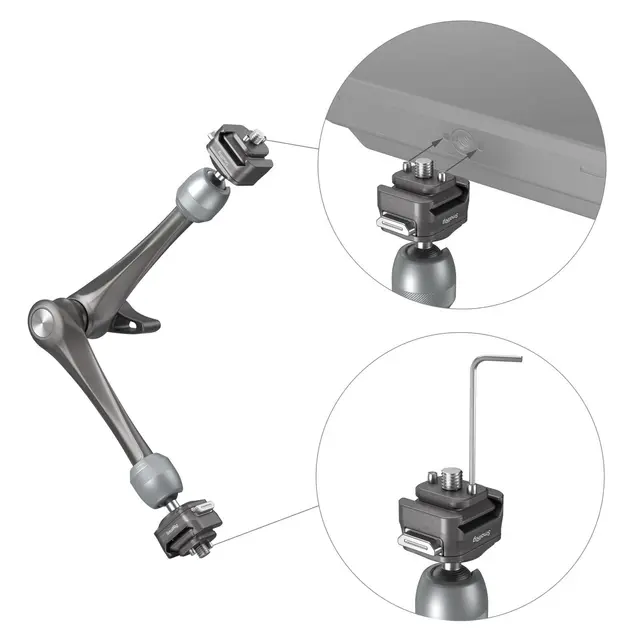 SmallRig 4489 HawkLock H21 Quick Release Rosette Magic Arm (11") 