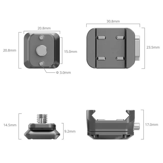 SmallRig 4491 HawkLock H21 Universal Quick Release Mount Plate Kit 