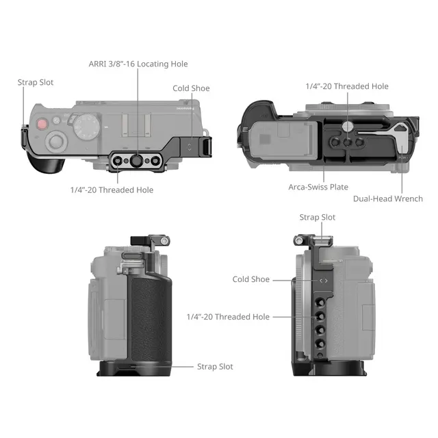 SmallRig 4515 Cage Panasonic Lumix S9 Kamerabur 