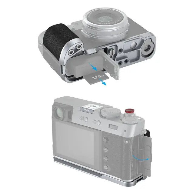 SmallRig 4555 L-Shape Grip For Fujifilm X100VI / X100V Silver 