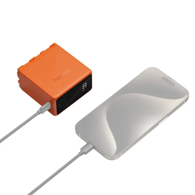 SmallRig 4576 NP-F970 Camera Battery Orange. USB-C Rechargeable 