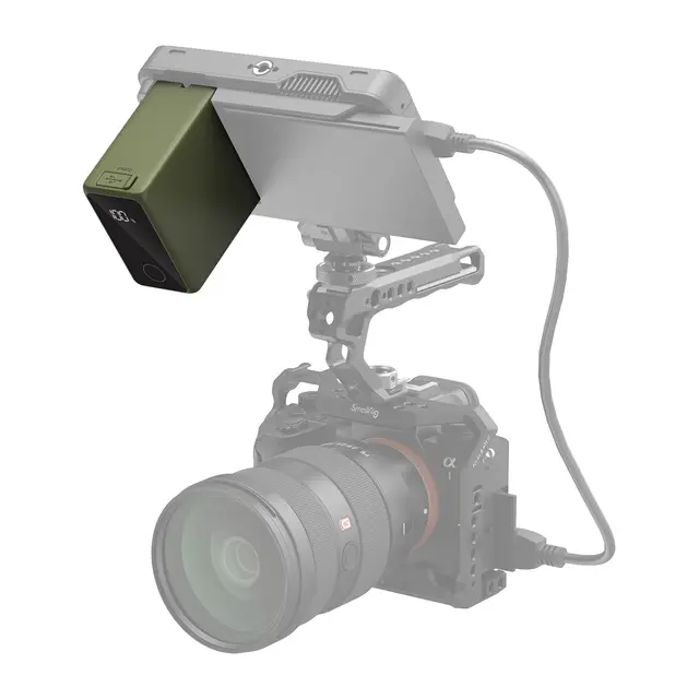 SmallRig 4577 NP-F970 Camera Battery Green. USB-C Rechargeable 