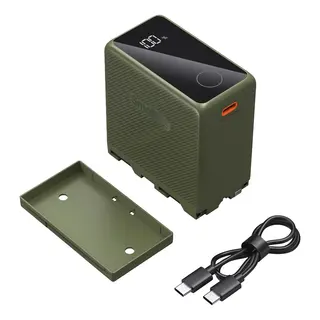 SmallRig 4577 NP-F970 Camera Battery Green. USB-C Rechargeable