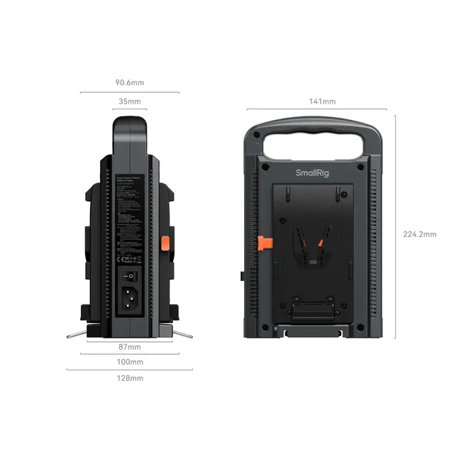 SmallRig 4578 Dual Channel V-Mount Lader 
