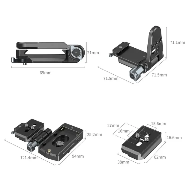 SmallRig 4696 NP-F Battery Adapter Mount Plate Kit for Mirrorless Cameras 