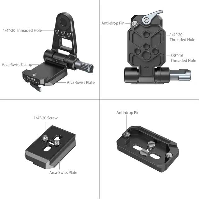 SmallRig 4696 NP-F Battery Adapter Mount Plate Kit for Mirrorless Cameras 