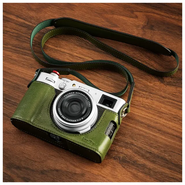 SmallRig 4701 Leather Half Case Kit For Fujifilm X100VI Grønn 