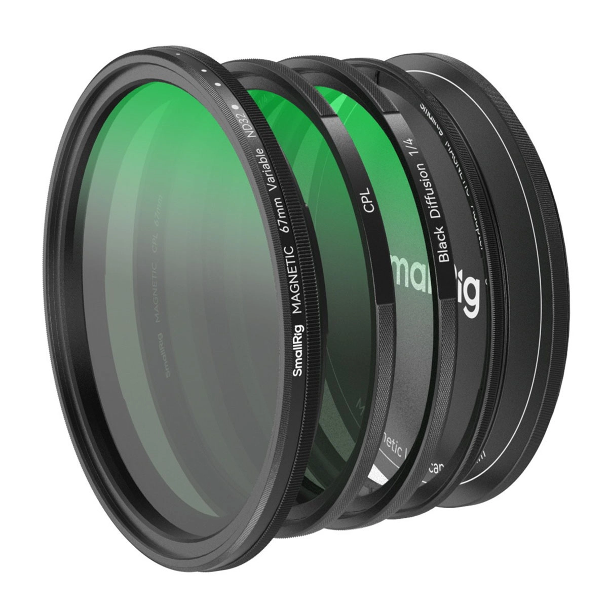 SmallRig 4726 5-in-1 Filter Kit VND 2-32 & CPL & 1/4 Black Mist 67mm