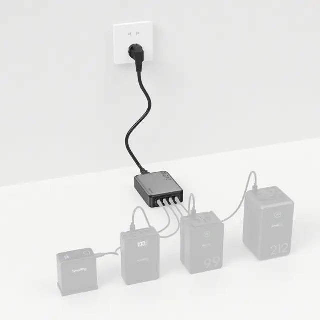 SmallRig 4752 4-Port PD Power Adapter 240W USB-C Strømadapter 