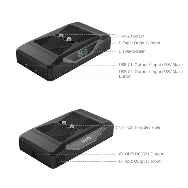 SmallRig 4826 CB75 Camera Base Battery 