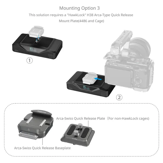 SmallRig 4826 CB75 Camera Base Battery 