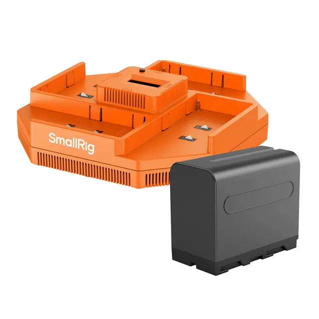 SmallRig 4834 4-Channel Battery Charger USB-C ladeadapter 4stk NP-F970 batterier 