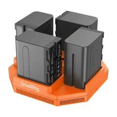 SmallRig 4837 4-Channel Battery Charger USB-C LadeadapterFor NP-F