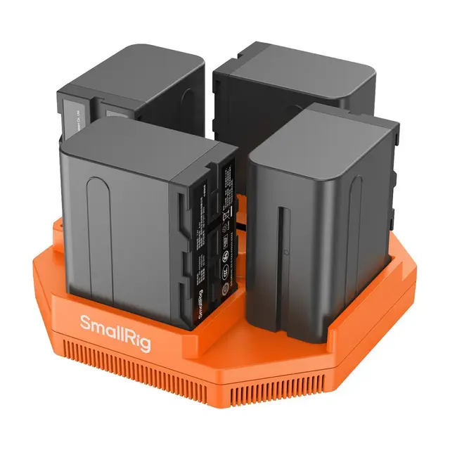 SmallRig 4837 4-Channel Battery Charger USB-C LadeadapterFor NP-F 
