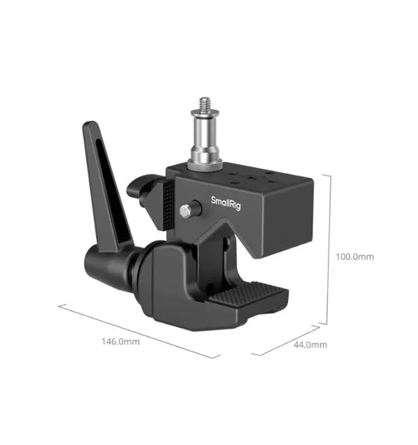 SmallRig 4861 Crab Shape Super Clamp Standard Super Clamp med Spigot (adapter 