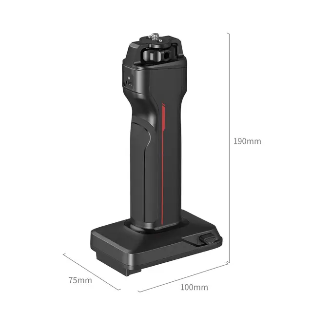 SmallRig 4895 SH01 Charging Grip Handle Compatible with V-Mount Battery 