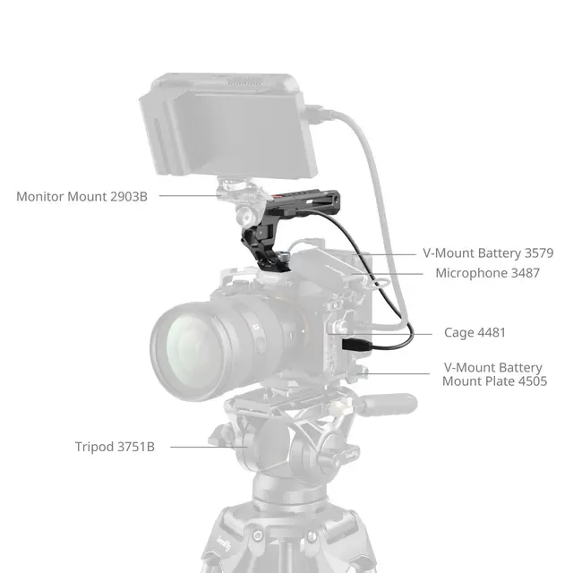 SmallRig 4927 Top Handle w/Rec Trigger ARRI Locating Screw 