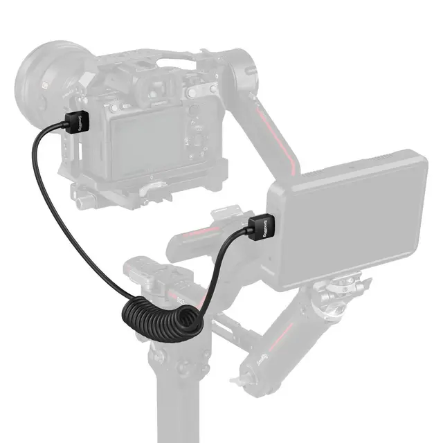SmallRig 4963 Coiled Data Cable HDMI A to A 