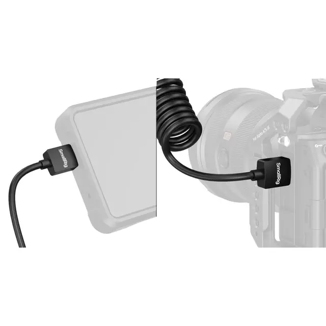 SmallRig 4963 Coiled Data Cable HDMI A to A 