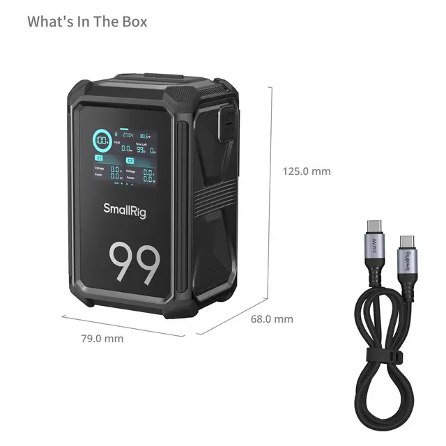 SmallRig 4984 X-Touch Smart Triple-Proof V-Mount Battery X99 