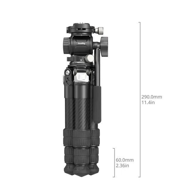 SmallRig 5025 Heavy Duty Carbon Fiber Tabletop Tripod Kit 