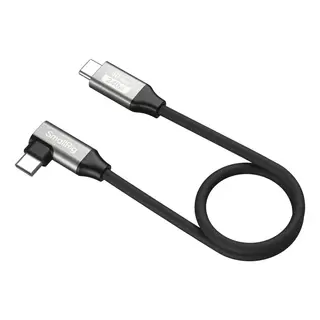 SmallRig 5075 USB-C Data Cable 35cm Rett til vinklet. 40Gbps + 240W + 8K