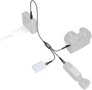 SmallRig 5079 USB-C Power Cable 3-in-1 100W GaN  ladekabel. 3stk USB-C ladepunk