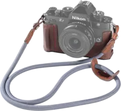 SmallRig 5096 Leather Case Kit Nikon Zf Brun L&#230;r halv-veske Nikon Z f Brown