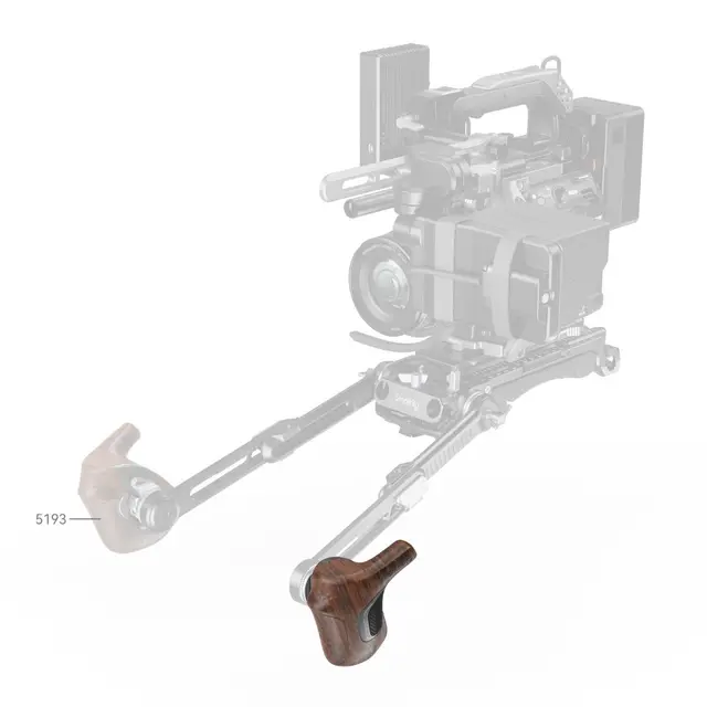 SmallRig 5162 ImageGrip Wooden Handle With ARRI Rosette (Left Side) 