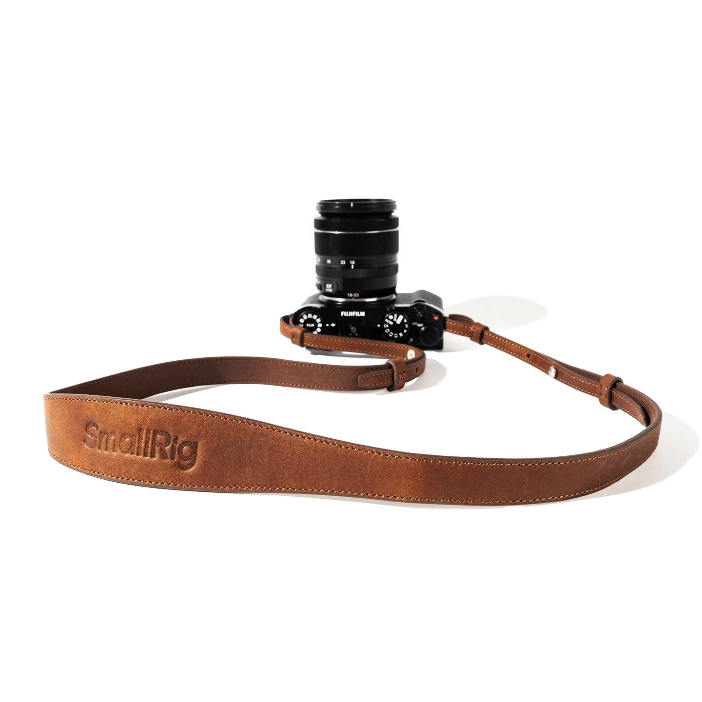 SmallRig 5209 Universal Leather Strap Br Nakkerem i lær. Brun/Brown