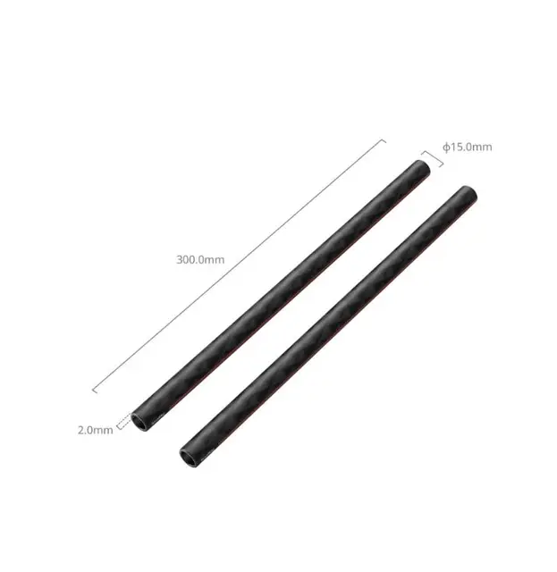 SmallRig 5212 15mm Carbon Fiber Rods 12"/30cm. 2 stk 