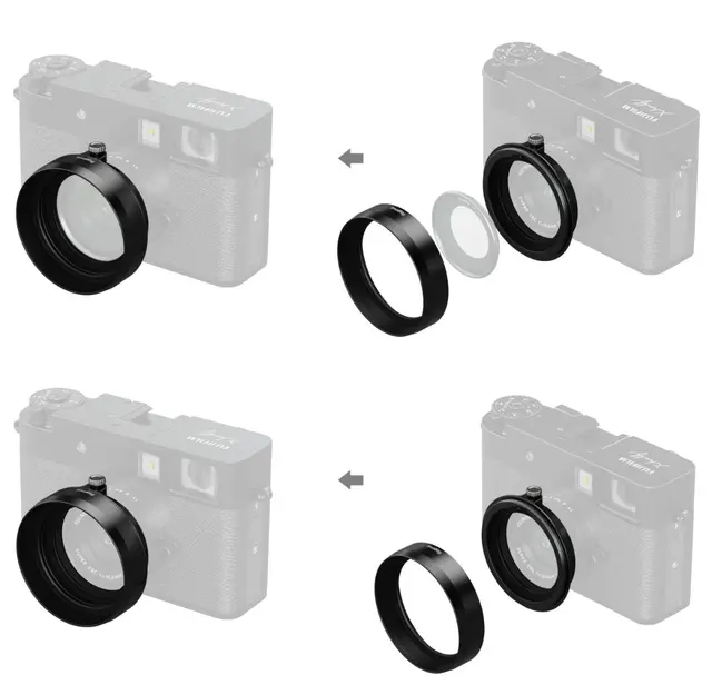 SmallRig 5215 Lens Hood X Half Black For Smallrig UV og VND filtre 